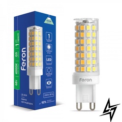 LED лампа Feron 38147 Standart G9 6W 4000K 1,8х6,3см фото