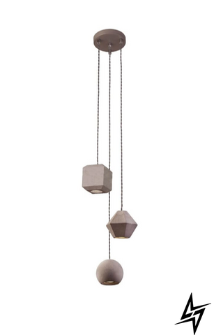 Люстра Nowodvorski Geometric 9695 сіра 3&times;GU10 фото