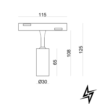 Светильник 3W 40&deg; CREE1304 240LM 4000К ALMG-M03-1 4K WH ALMG-M03-1 4K WH фото