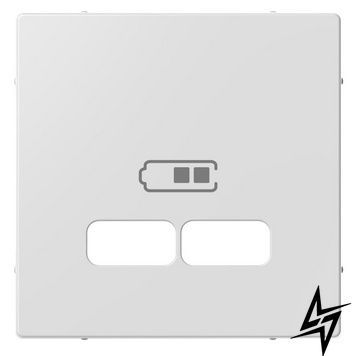 Накладка для механизма USB 2,1A System M акт. белый Merten MEG4367-0325 фото