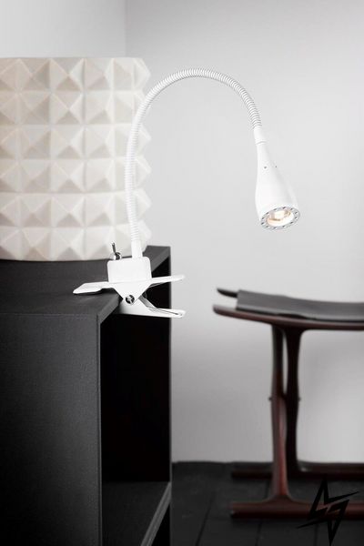 Лампа на прищіпці Nordlux Mento 75582001 LED 19362 фото наживо, фото в дизайні інтер'єру