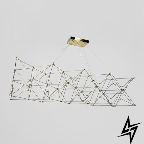 Декоративна люстра у золотому сітчастому корпусі 145&times;45&times;37 см 17-1690 MJ296-1400*450*450 Titanium фото