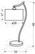 Настольная лампа Candellux 41-04239 Draga 1хE27 66х34 см  фото в дизайне интерьера, фото в живую 4/4