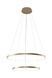 Люстра Zumaline Breno 18140GD-2 LED 50 Вт, золотая, &Oslash;60 &times; 150 см - изображение 1