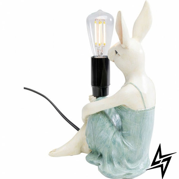 Настольный светильник Girl Rabbit 21cm S23-38505 14x21x12 см 55294 фото в живую, фото в дизайне интерьера