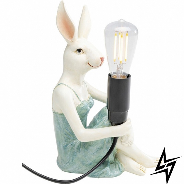 Настольный светильник Girl Rabbit 21cm S23-38505 14x21x12 см 55294 фото в живую, фото в дизайне интерьера