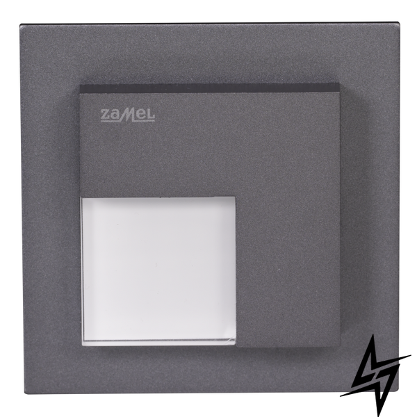 Настінний світильник Ledix Timo з рамкою 07-225-36 врізний Графіт RGB з радіоконтроллер RGB LED LED10722536 фото наживо, фото в дизайні інтер'єру