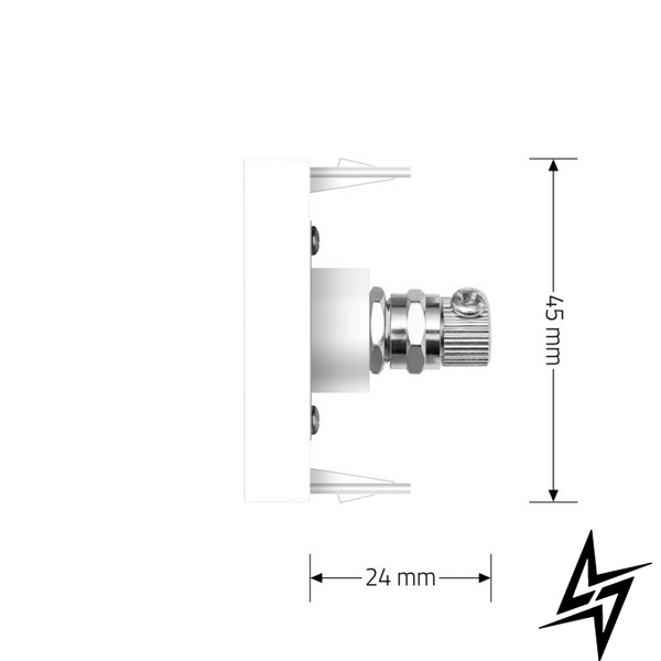 Механізм розетка телевізійна Livolo білий (C7-1V-11) фото