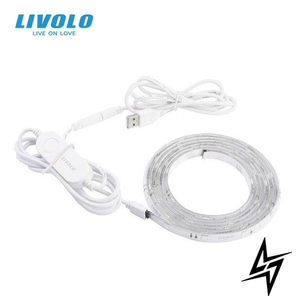Умная Wi-Fi светодиодная LED лента 2M 5050 RGB 5 вольт Livolo (VL-XL001) фото