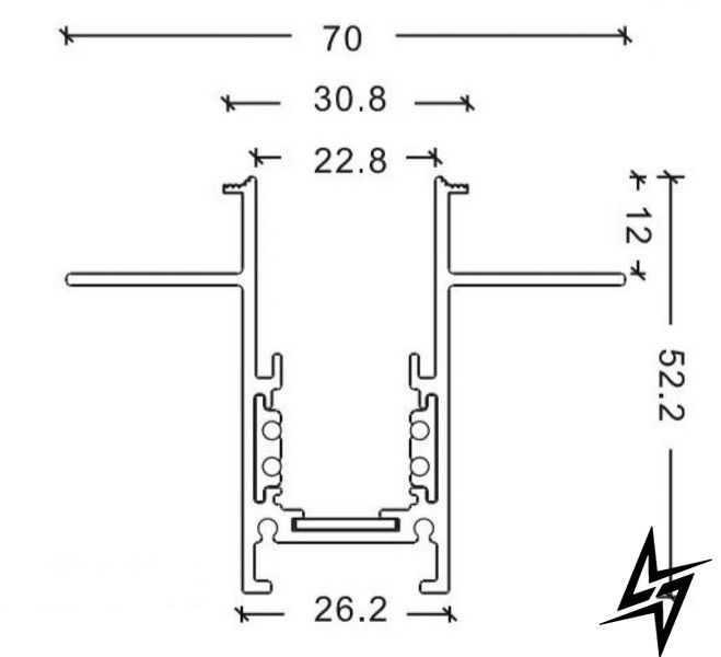 Магнитный трек ALUMLED 3м ALMG-TR 3M WH ALMG-TR 3M WH фото