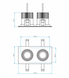 Потолочный светильник Astro 5748 Vetro Twin White (2x6W) (1254015)  фото в дизайне интерьера, фото в живую 3/3