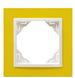 Рамка одинарная универсальная Logus 90. Animato желтый/лед Efapel фото 1/3