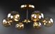 Потолочная люстра на 6 лампочек L23-37216 Латунь J113/6B-br фото в дизайне интерьера, фото в живую 2/4