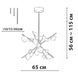 Люстра Friendlylight Big Bang FL5020 латунь 2 Вт 3000 K FL5020 - зображення 5