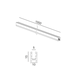LTX 16.S100.BK Накладной/подвесной шинопровод PICO_LINE TRACK S, L1000mm, W10mm, H15mm, 24V, (заглушки, с'соединители, ввод питания, подвесное крепление - не в комплекте), IP20, черный - изображение 2