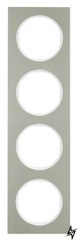 Чотиримісний рамка R.3 10142214 (нержавіюча сталь / полярна білизна) Berker фото