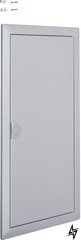 Двері з рамкою VZ323N для 3-рядного щита Volta (срібні RAL9006) Hager фото