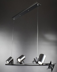 Потолочная люстра подвесная в стиле LOFT лофт L23-37417 Черный JU18/6 фото в живую, фото в дизайне интерьера