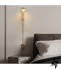 Настенный светильник светодиодный V23-17167 B8025 - gold фото в живую, фото в дизайне интерьера