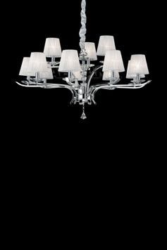 Люстра с абажуром Ideal Lux 66431 Pegaso Sp12 Bianco фото