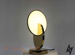 Настольная лампа A23-40739 LED Золото 6183TGD фото в живую, фото в дизайне интерьера