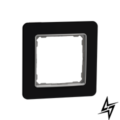 Рамка 1 пост Schneider Electric SDD361801 Sedna Elements черное стекло пластик фото