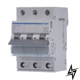 Автоматический выключатель QC 3-п 25А C 6kA Hager MCS325 фото