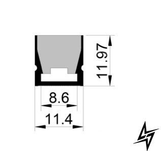 LED-профіль ALUMLED силіконовий IP65 5м LN11124 LN11124 фото
