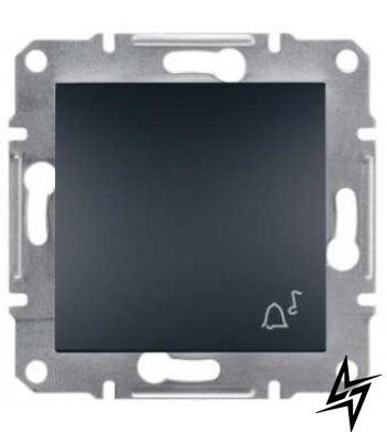 1-клавишная кнопка Schneider Electric EPH0800171 Asfora, антрацит, матовая, 10 А, IP20 фото
