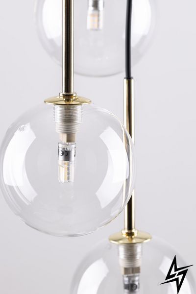 Люстра TK Lighting Nilos 5362 на 7 ламп G9 чорний золото і прозорий 97 &times; 37 см фото