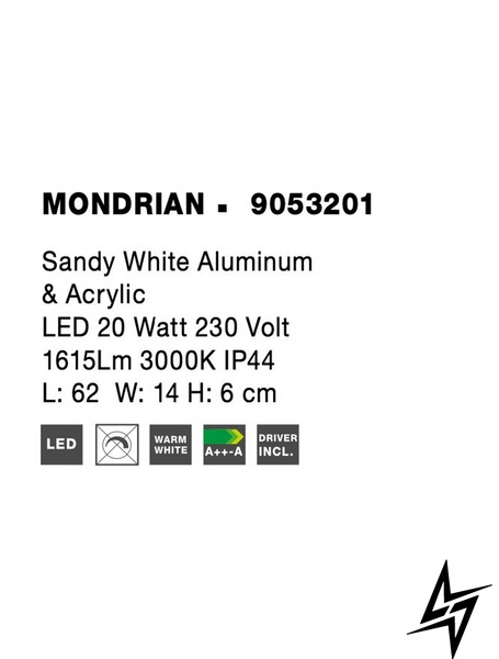 Настенный светильник бра Nova luce Mondrian 9053201 ЛЕД  фото в живую, фото в дизайне интерьера