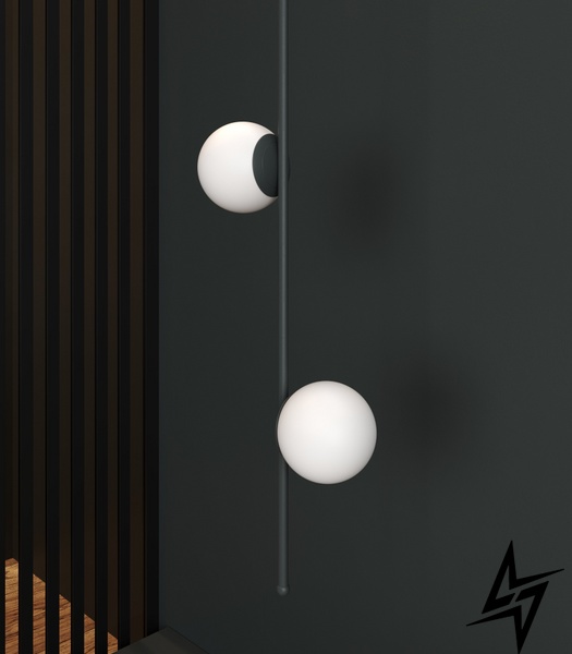 Подвесной светильник Bubble L Gray (RAL 7036) Серый  фото в живую, фото в дизайне интерьера