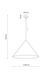 Підвісний світильник TK Lighting Cono 10087 блакитний E27 10087 - зображення 2