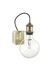 Настенное бра Ideal Lux Frida 163321 коричневое E27 - изображение 1