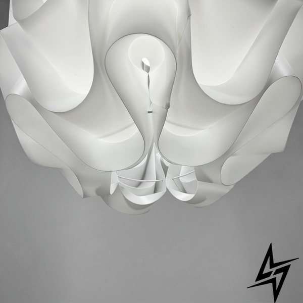 Підвісний світильник у формі фігурної кулі в 2-х розмірах LE41178 1xE27 40x40см Білий MJ 183 фото наживо, фото в дизайні інтер'єру