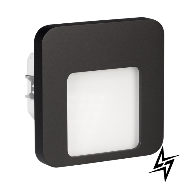 Настінний світильник Ledix Moza 01-224-61 врізний Чорний 5900K з радіоприймачем LED LED10122461 фото наживо, фото в дизайні інтер'єру