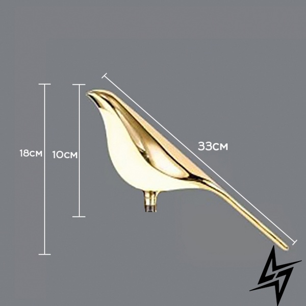 Люстра LED Birds New L100 3P S23-38606 3xLED 10W 100см Золото/Белый 039001 фото в живую, фото в дизайне интерьера