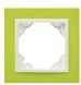 Рамка одинарная универсальная Logus 90. Animato зеленый/лед Efapel фото 1/3
