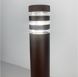 Удлиненный светильник в коричневом корпусе для улицы LE26060 1xE27 9x80см Коричневый 8021 80CM CF (стовп) фото в дизайне экстерьера, фото в живую 3/4