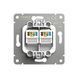 Розетка CAT6e двойная компьютерная серый графит Videx NOTA VF-NT-SK2PC6-GR VF-NT-SK2PC6-GR - изображение 4