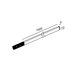 LTX 16.1000.8.930.BK.DIM Лінійний світильник PICO_LINE FLEX LINEA 100, L1000mm, W5mm, H10mm, LED 8W, 3000K, 100&deg;, 177Lm/m, CRI>90, DIM DС 24V, IP20, опаловий, чорний - зображення 2