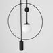 Подвесной светильник Sunderline 2B Black (RAL 9005) Черный плафон стекло + металл  фото в дизайне интерьера, фото в живую 2/13