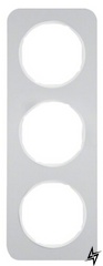 Тримісний рамка R.1 10132174 (алюміній / полярна білизна) Berker фото
