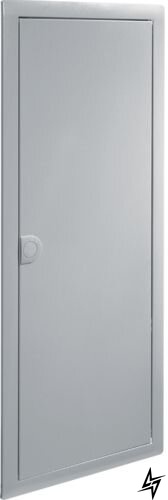 Двері з рамкою VZ325N для 5-рядного щита Volta (срібні RAL9006) Hager фото