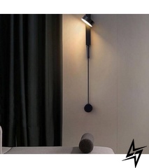 Настенный светильник светодиодный V23-17168 B8025 - black фото в живую, фото в дизайне интерьера