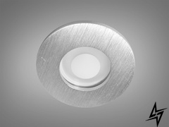 Влагозащищенный точечный светильник Alumo D23-31454 Хром QXL-1765-R-SL фото в живую, фото в дизайне интерьера