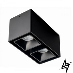 Накладний точковий світильник Zarlight Fashion 03366B Чорний GU10 IP20  фото наживо, фото в дизайні інтер'єру