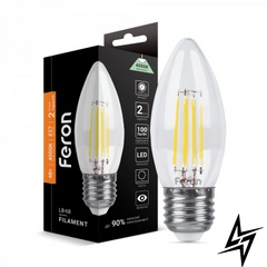 LED лампа Feron 25753 Filament E27 4W 4000K 3,5x10 см фото