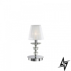 Декоративная настольная лампа Ideal Lux Pegaso Tl1 Small Bianco 59266 48809 фото в живую, фото в дизайне интерьера