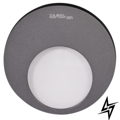 Настенный светильник Ledix Muna 02-224-32 врезной Графит 3100K с радиоприемником ЛЕД LED10222432 фото в живую, фото в дизайне интерьера